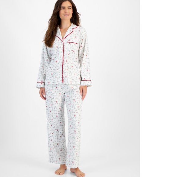 Charter Club Women's 2-Pc. Cotton Flannel Packaged Pajamas Set - Picture 1 of 3